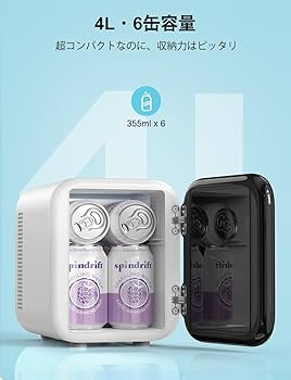Amazon | CROWNFUL 小型冷蔵庫 4L 冷温庫 【保温・保冷＆室内